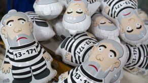 El muñeco inflable de Lula