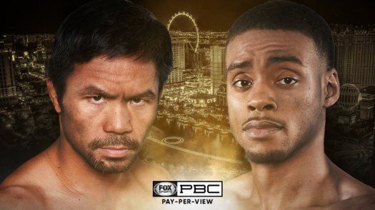 Afiche oficial de la pelea de Manny Pacquiao con Errol Spence Jr.
