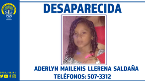 Alerta del Ministerio Público ante la búsqueda de menores desaparecidas.En la foto: Aderlyn Llerena, niña que actualmente no ha sido encontrada.