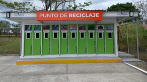 Junta Comunal de Parque Lefevre inaugura nuevo punto de reciclaje.