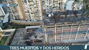 Constructora de edificio se pronuncia ante accidente laboral.