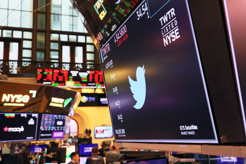 Las acciones de Twitter caían 7