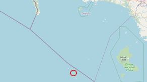 Fuerte sismo sacude el oeste de la Isla Coiba