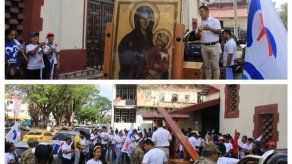 Delegación de la JMJ participó en desfiles de fiestas patrias en Colón