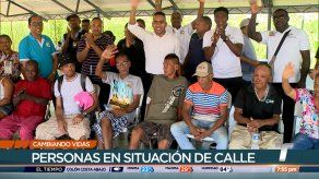 Personas en situación de calle aceptan el reto de Cambiando Vidas