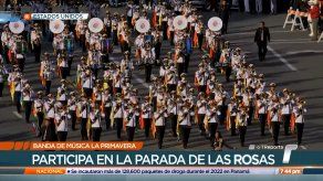 Banda Musical de la Escuela La Primavera se luce en el Desfile de Las Rosas