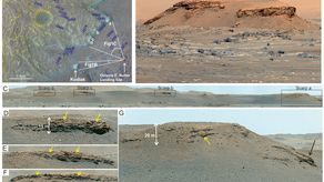 El equipo llegó a la conclusión de que estas enormes rocas debían proceder del exterior del cráter o de varios kilómetros río arriba y que fueron arrastradas hasta el lecho del lago.