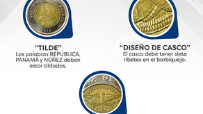 Identifica tu moneda Martinelli alusiva a Vasco Núñez de Balboa.