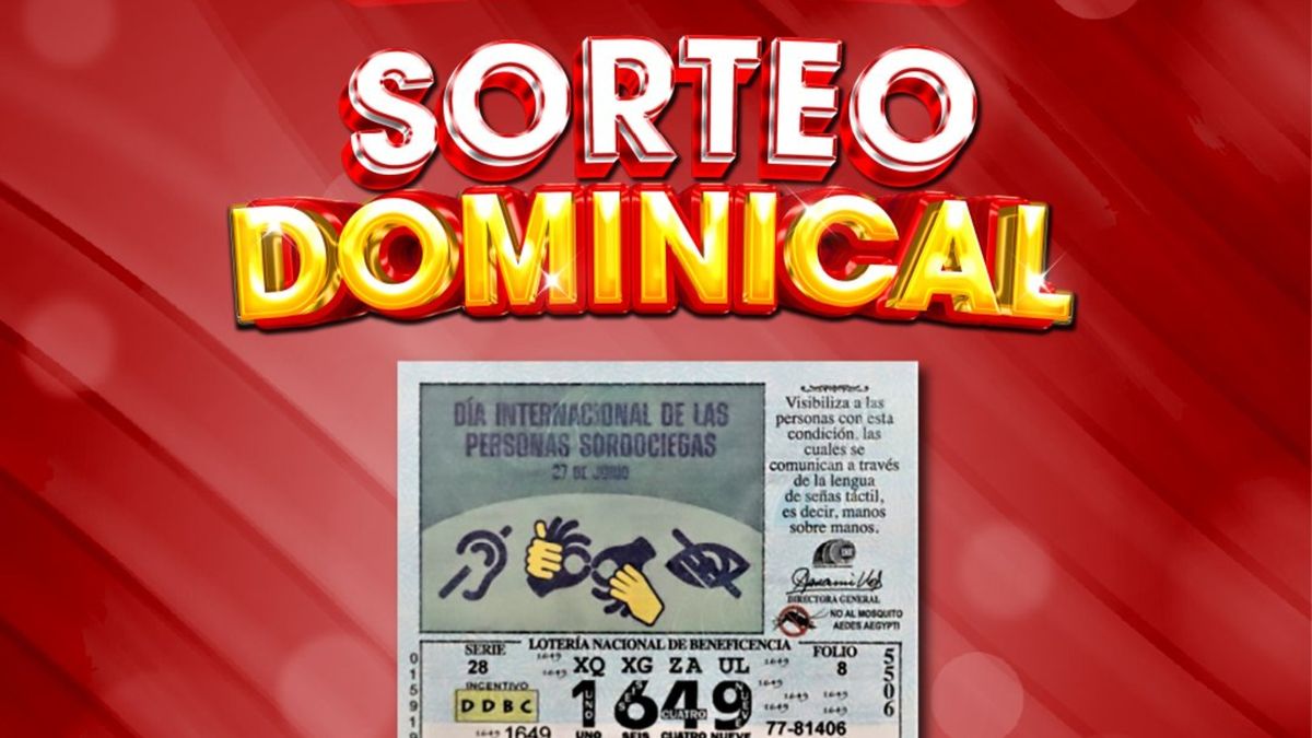 Resultados del Sorteo Dominical del 29 de junio de 2025.