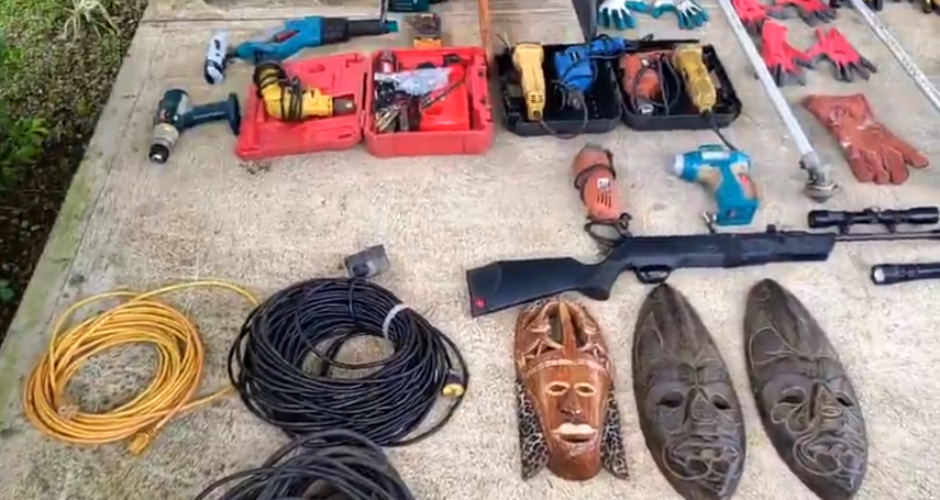 Policía y PGN recuperan herramientas vinculadas a hurto