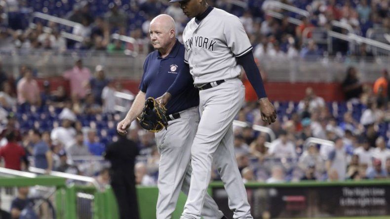 Yanquis colocan a Aroldis Chapman en la lista de lesionados