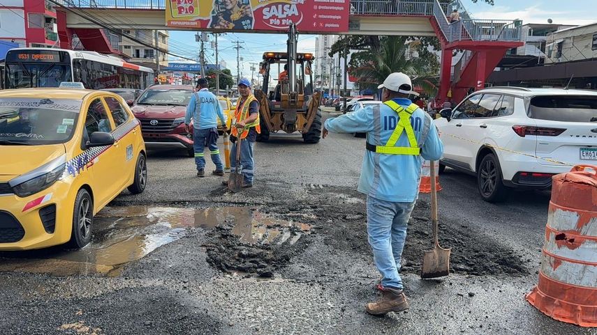 IDAAN iniciará trabajos de instalación de tuberías en la Vía Centenario desde el 6 de noviembre.