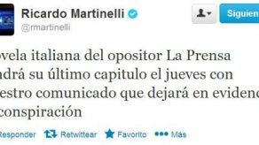 Martinelli advierte de comunicado que acabará con conspiración