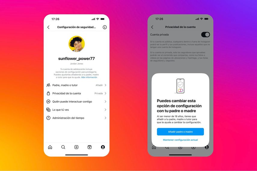 Instagram lanza su Cuenta de Adolescente