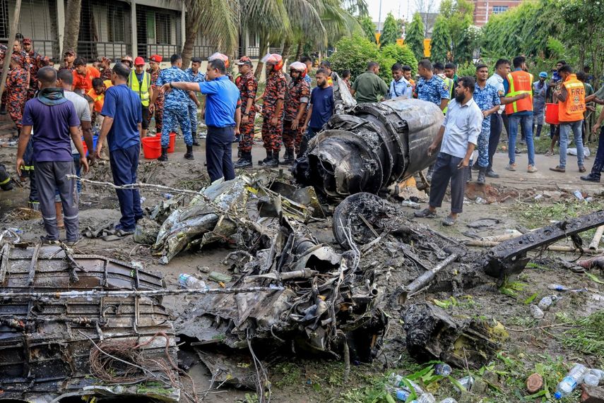 Tragedia en Bangladés: avión militar cae sobre escuela&nbsp;