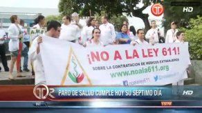 Gremios de salud se unieron y marcharon en rechazo a la Ley 611