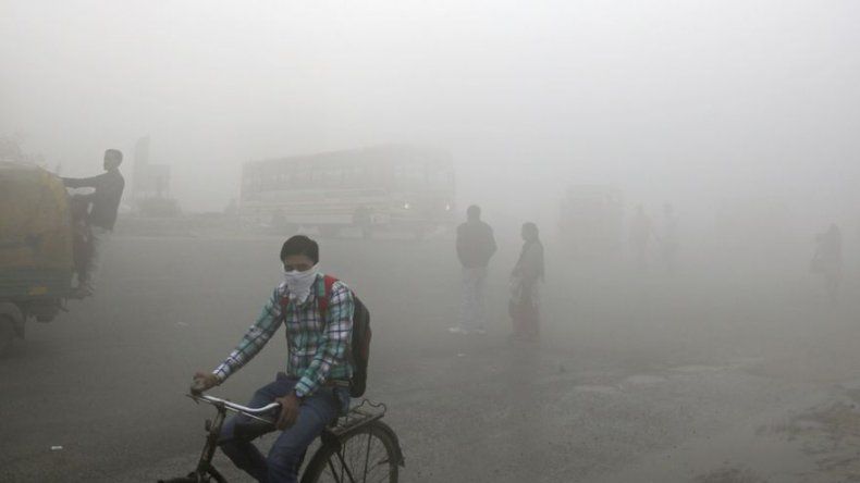 Contaminación del aire asfixia la capital de la India