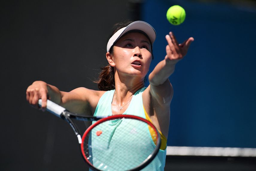 La estrella del tenis chino Peng Shuai﻿.