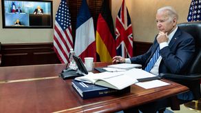 Joe Biden, Emmanuel Macron, Olaf Scholz y Boris Johnson afirmaron su determinación a seguir aumentando los costos para Rusia por la invasión de Ucrania.e