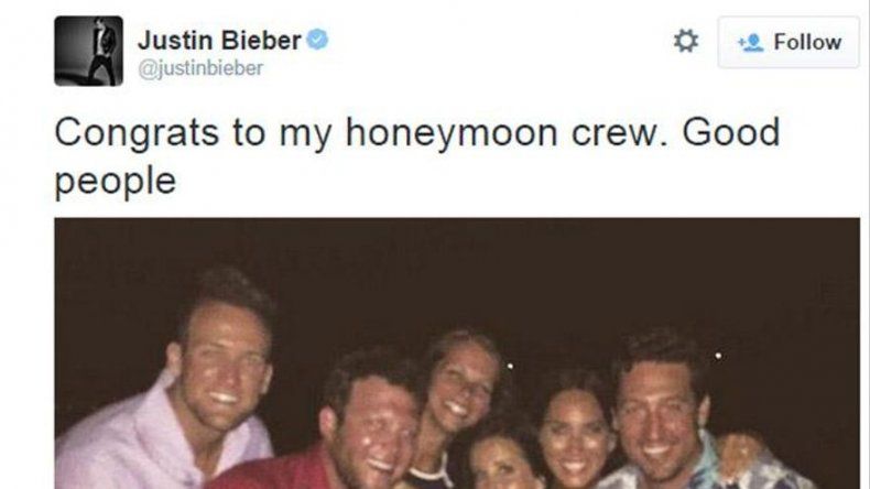 Justin Bieber canta para una pareja de recién casados