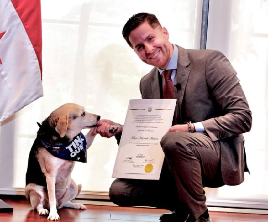 Tina Quera junto a Mayer Mizrachi