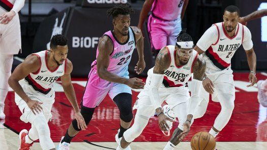 El Heat derrota a los Trail Blazers con 22 puntos de Adebayo