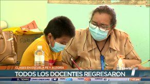 Todos los docentes de la escuela Fe y Alegría retornan a las aulas