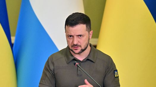 El presidente ucraniano, Volodimir Zelenski﻿.