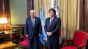 Presidentes José Raúl Mulino y javier Milei.&nbsp;
