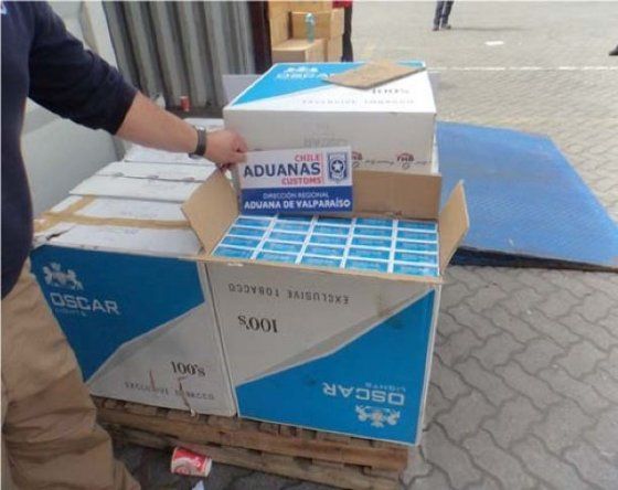 Alerta de Panamá ayuda a decomiso de 7 millones de cigarrillos en Chile