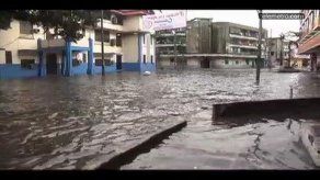 Fuertes lluvias causan inundaciones en la ciudad capital