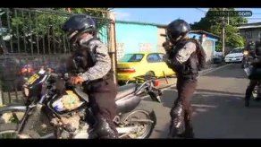 Policías motorizados luchan diariamente contra el crimen