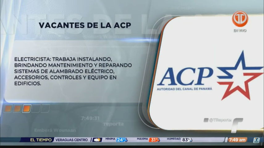 Vacante de electricista en el Canal de Panamá Vacante de electricista en el Canal de Panamá