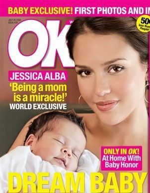 Jessica Alba posa con su hija en portada de OK!