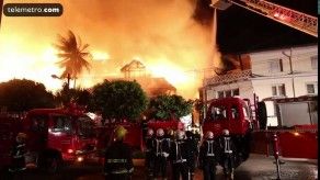 Incendio destruye histórico hotel en Yangon