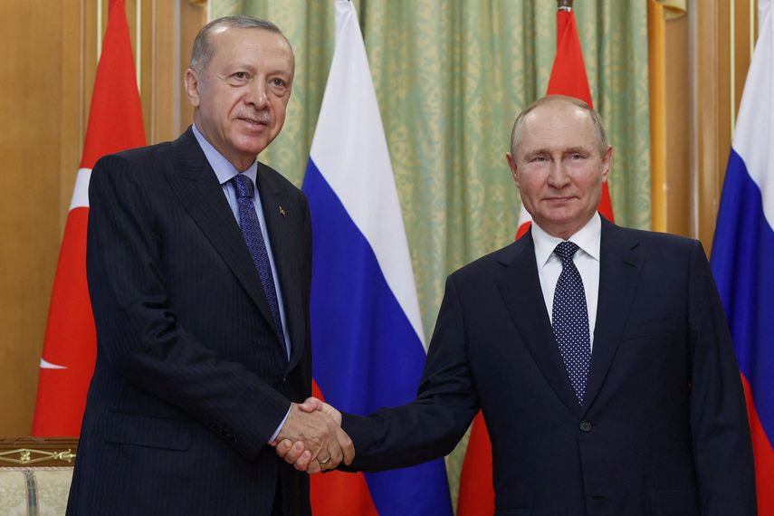 Recep Tayyip Erdogan y Vladimir Putin.