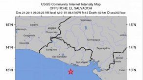 Temblores de 5 y 3 grados Richter sacuden territorio salvadoreño