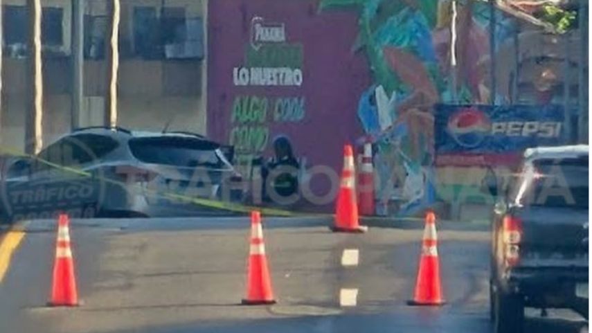 Balacera registrada en la Avenida de los Mártires.