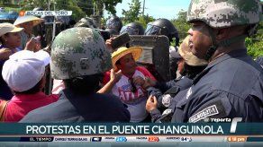Policía reabre puente sobre río Changuinola Policía reabre puente sobre río Changuinola
