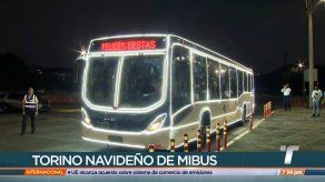 Torino navideño de MiBus recorre varias rutas en la capital