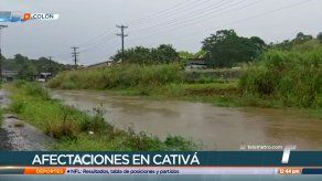 Fuertes lluvias causan afectaciones en Cativá
