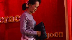 La exlíder Aung San Suu Kyi﻿.