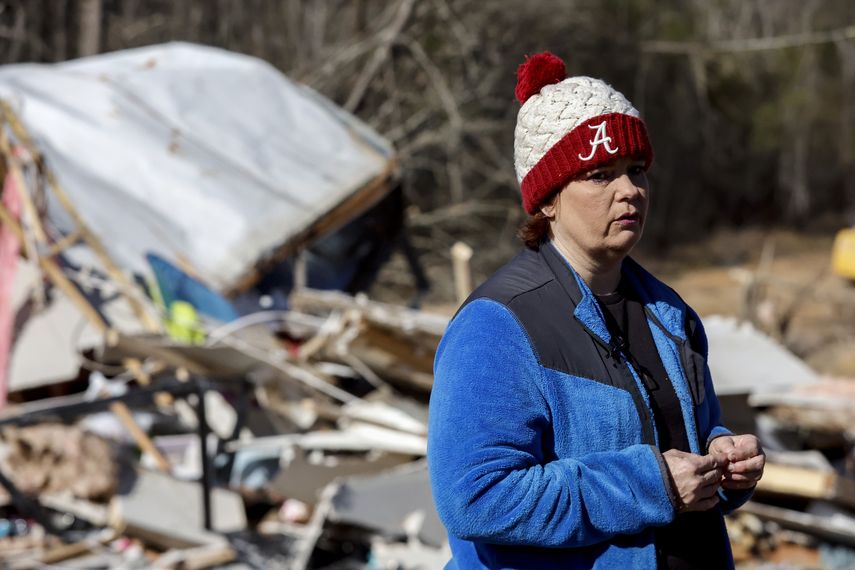 La tormenta causó poderosos tornados y ventarrones en Alabama y Georgia