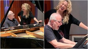 Erika Ender graba tema junto al chileno Alberto Plaza