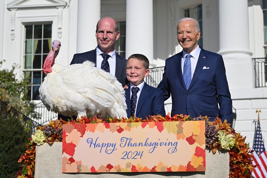 Joe Biden en su última ceremonia de indulto de pavo de Acción de Gracias Joe Biden en su última ceremonia de indulto de pavo de Acción de Gracias