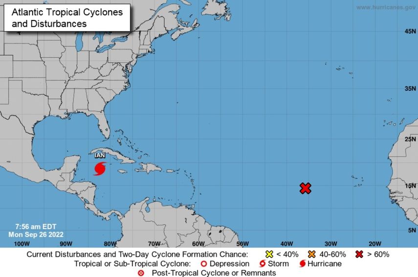 La tormenta avanza hacia el occidente de Cuba y de las Islas Caimán.