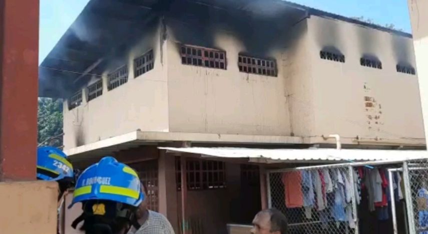 El incendio se ubicó en la segunda planta del centro de rehabilitación.