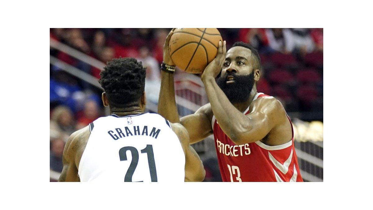 Harden anota 58 puntos en derrota de Rockets ante Nets