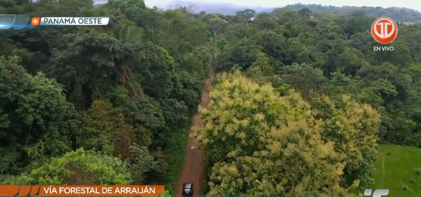 Alcaldesa de Arraiján explica proyecto para habilitar la vía Forestal.