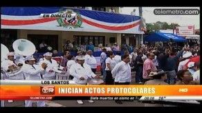 Actos protocolares en la Villa de Los Santos